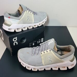 On Running Cloudswift Gray Glacier White Sneakers Size 7.5